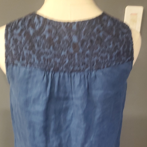 Madewell Mercado Linen  Shift  Blue Dress Size XS - Picture 10 of 12